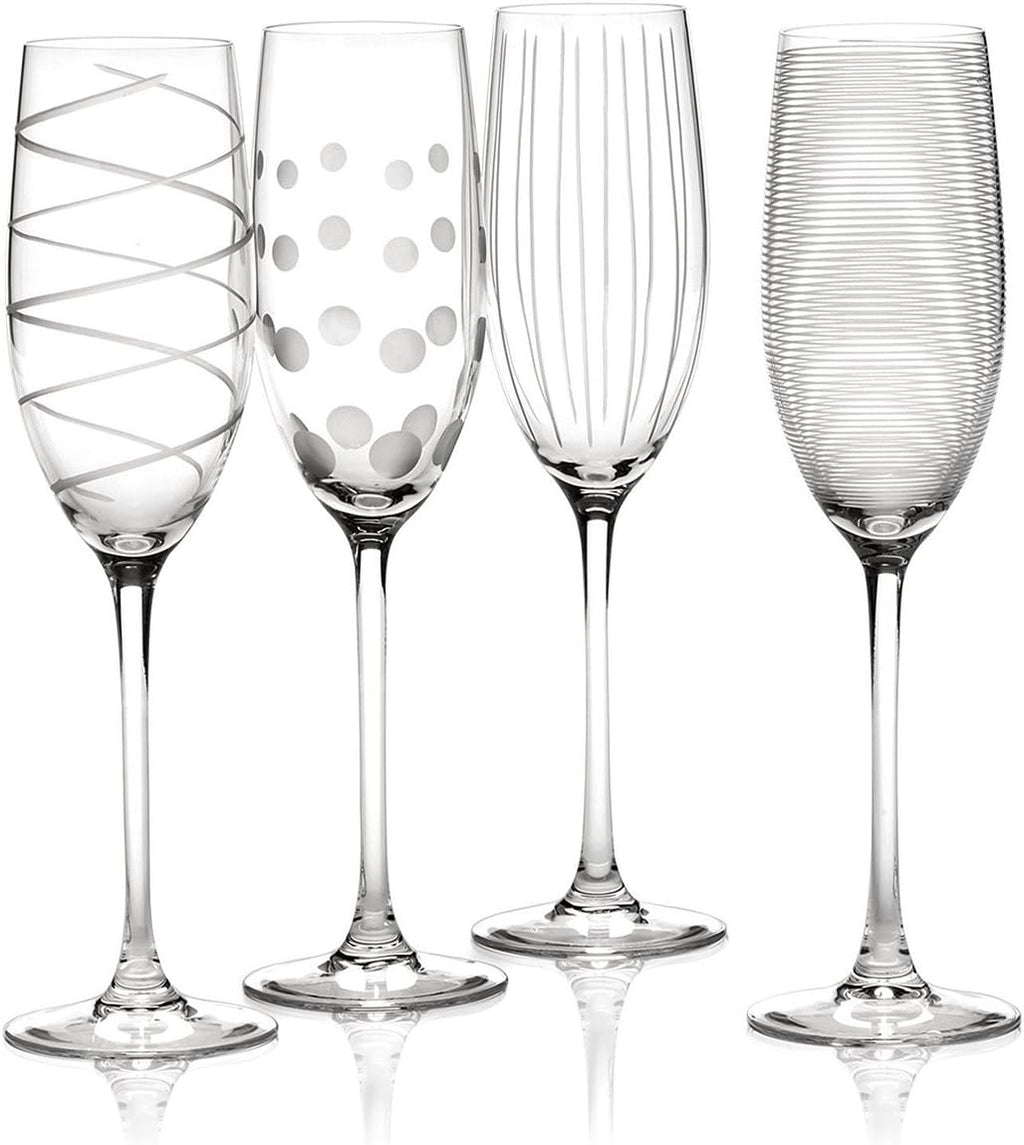Cheers Crystal Champagne Flutes Set