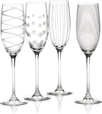Cheers Crystal Champagne Flutes Set