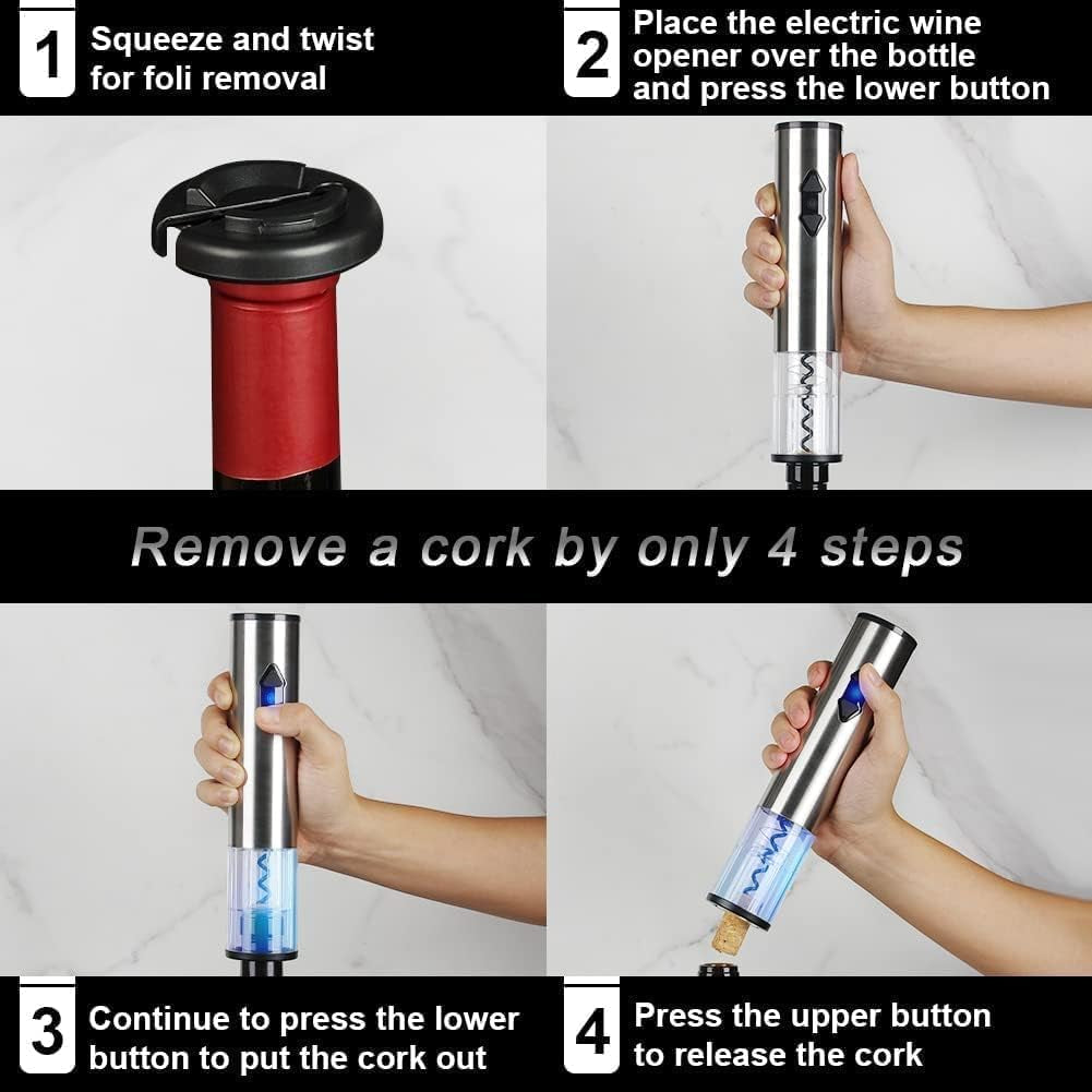 5-In-1 Wine Opener Set Electric