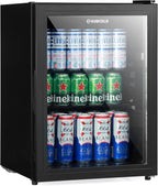 Cave60 LED Glass Door Drinks Fridge for Wine 54 Cans
