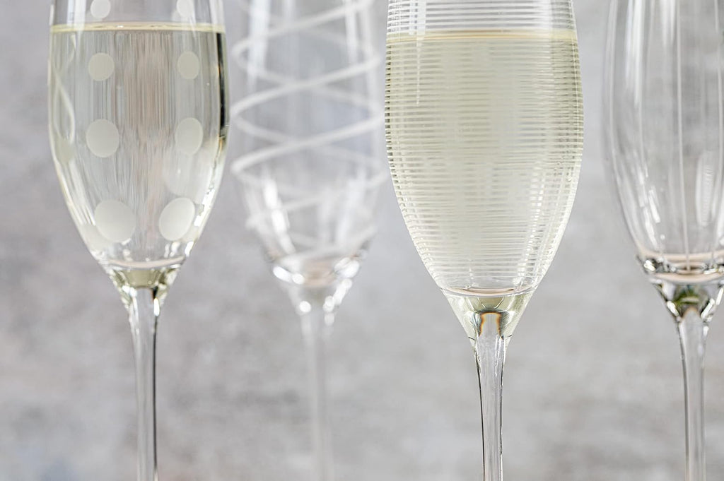 Cheers Crystal Champagne Flutes Set