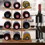 Wine Rack Bamboo 12 Bottles