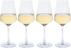 Verres à vin blanc en cristal Dartington, lot de 4