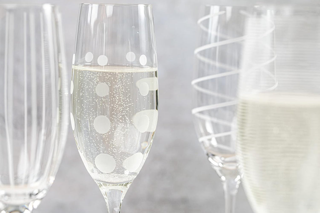 Cheers Crystal Champagne Flutes Set