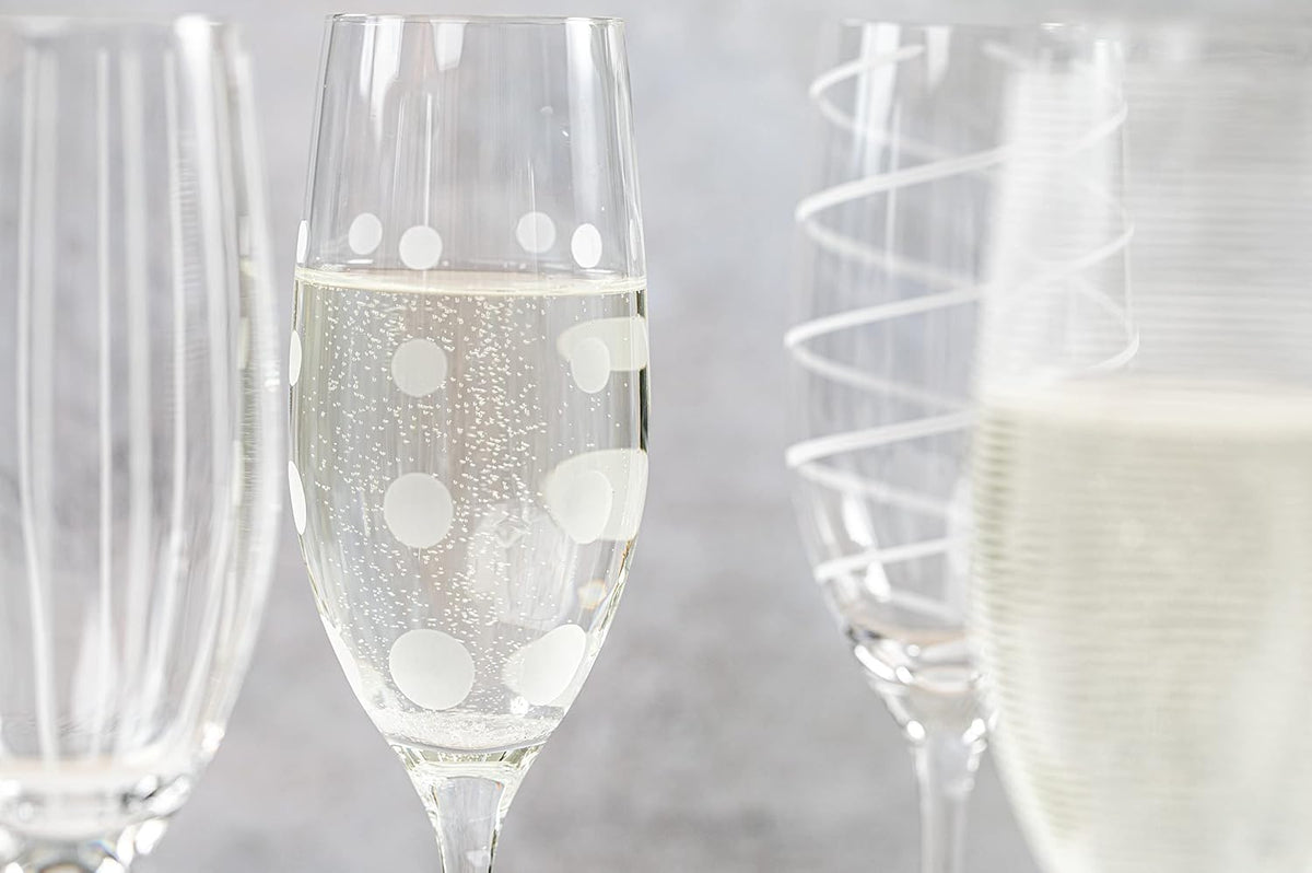 Cheers Crystal Champagne Flutes Set