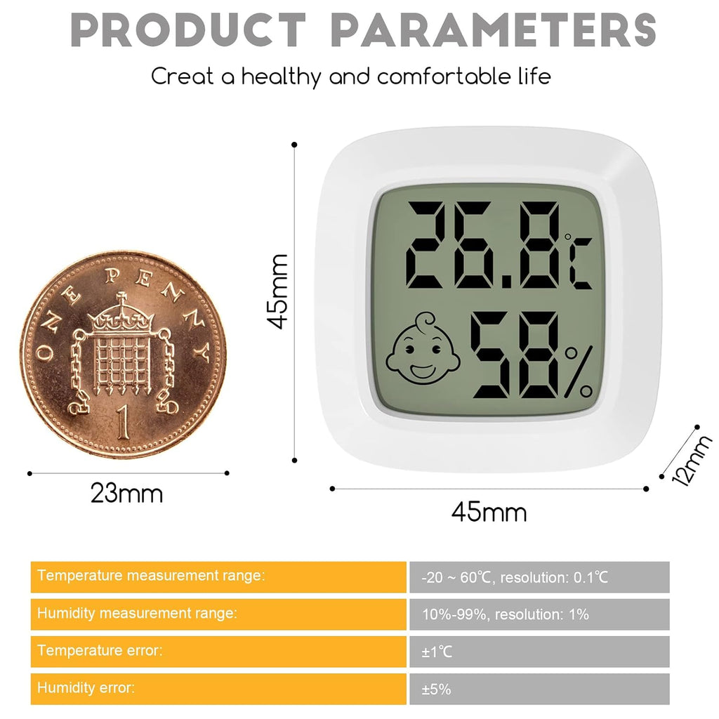 Thermomètre hygromètre digital - écran LCD