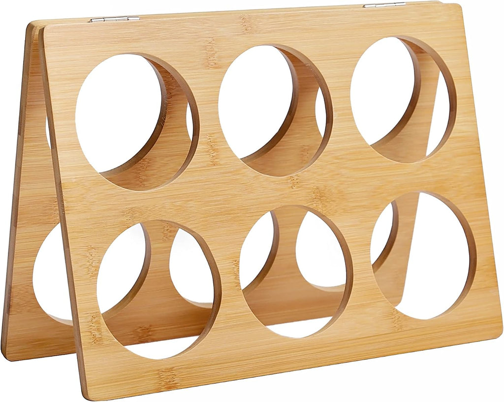Dimensions du porte-bouteilles bambou