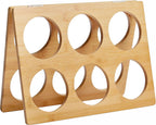Dimensions du porte-bouteilles bambou