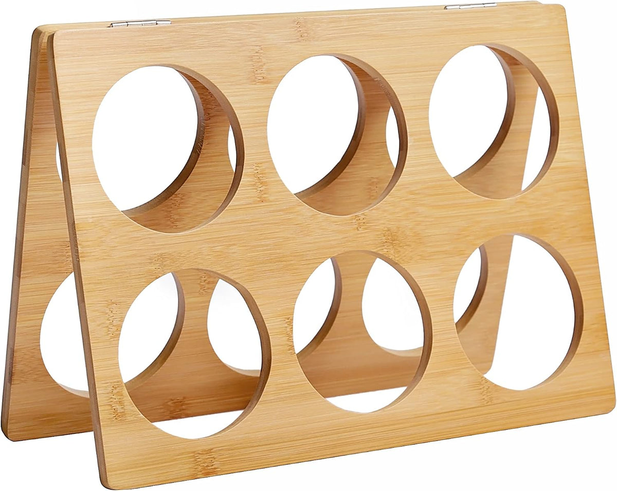 Dimensions du porte-bouteilles bambou