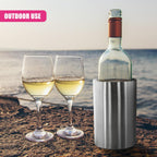 Stainless Steel Champagne Wine Cooler Double-Walled Ice Bucket