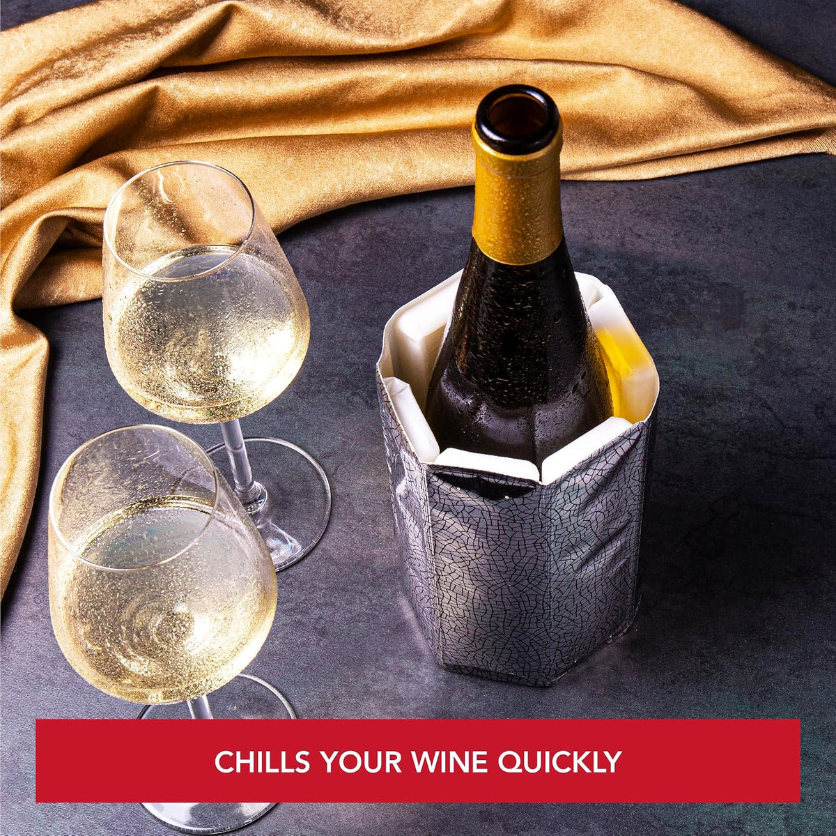 Vacu Vin Rapid Ice en utilisation