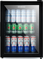 Cave60 LED Glass Door Drinks Fridge for Wine 54 Cans
