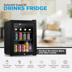 Super35 LED Mini Fridge 35L Table-Top Wine Fridge