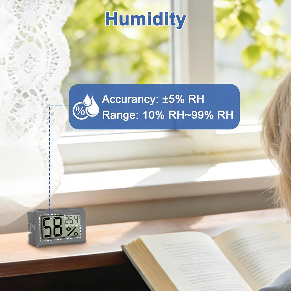 Digital Hygrometer Thermometer 5-Pack