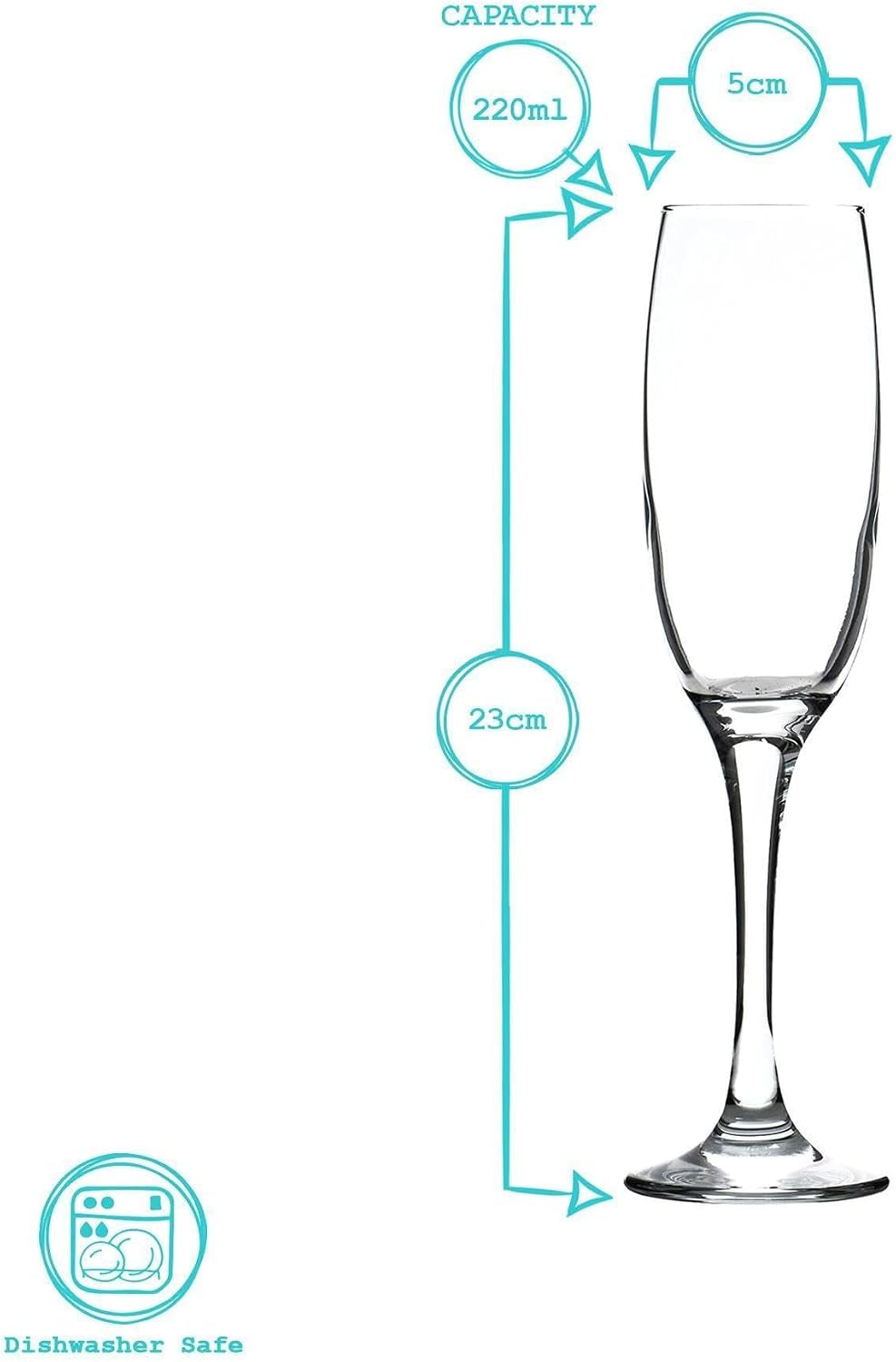 Classic Champagne Flutes Set of 24