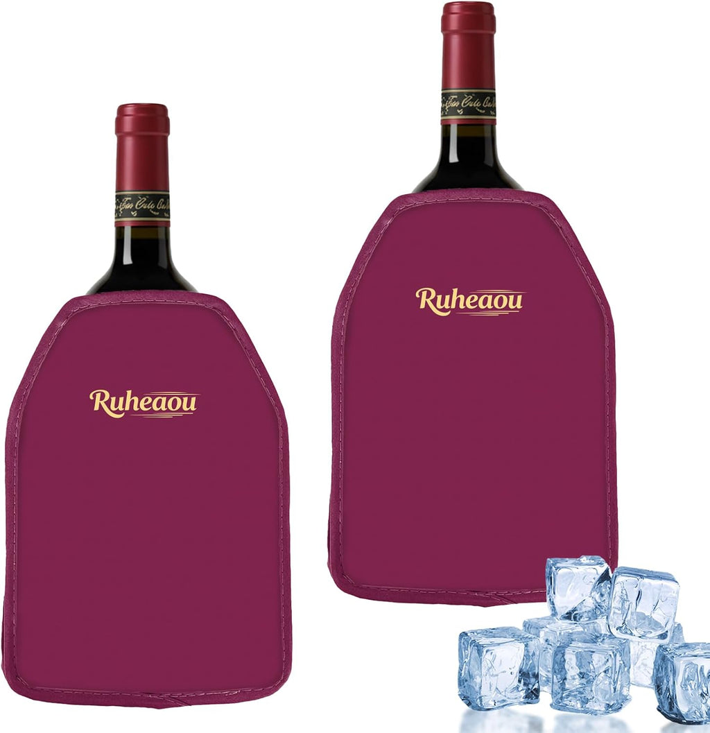 Wine Cooler Gel Sleeve Purple 2-Pack