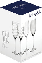Cheers Crystal Champagne Flutes Set
