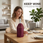 Wine Cooler Gel Sleeve Purple 2-Pack