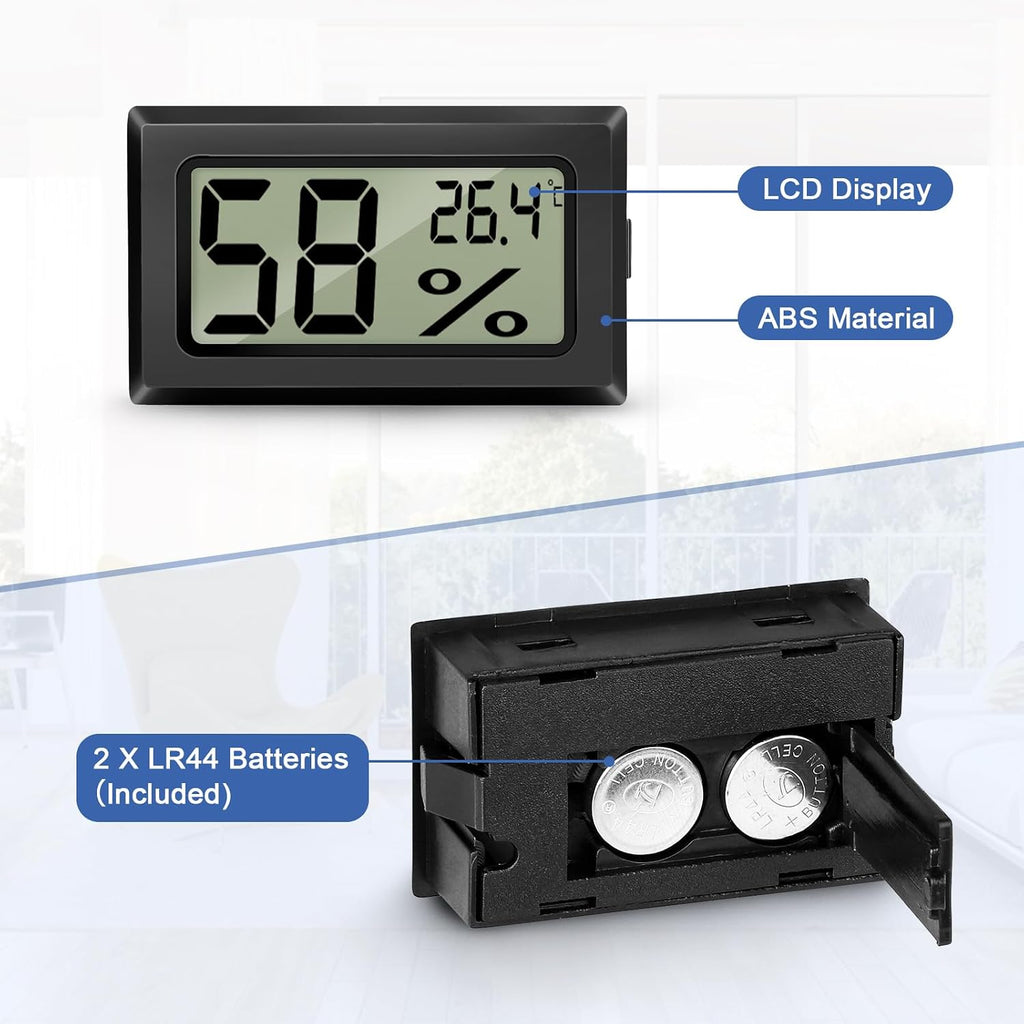 Digital Hygrometer Thermometer 5-Pack